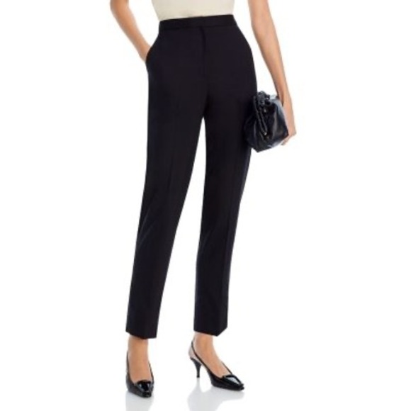 Jason Wu Black Career Pants Size 4 Cropped High Rise Business - Picture 1 of 6